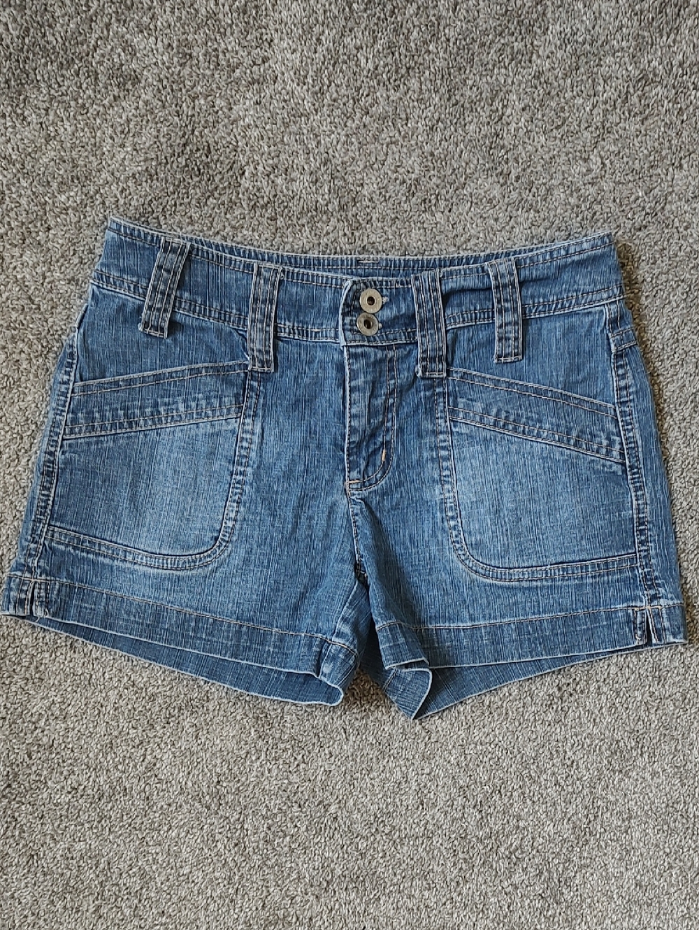 Smart Set Size 1 Cotton Blend Blue Denim Shorts